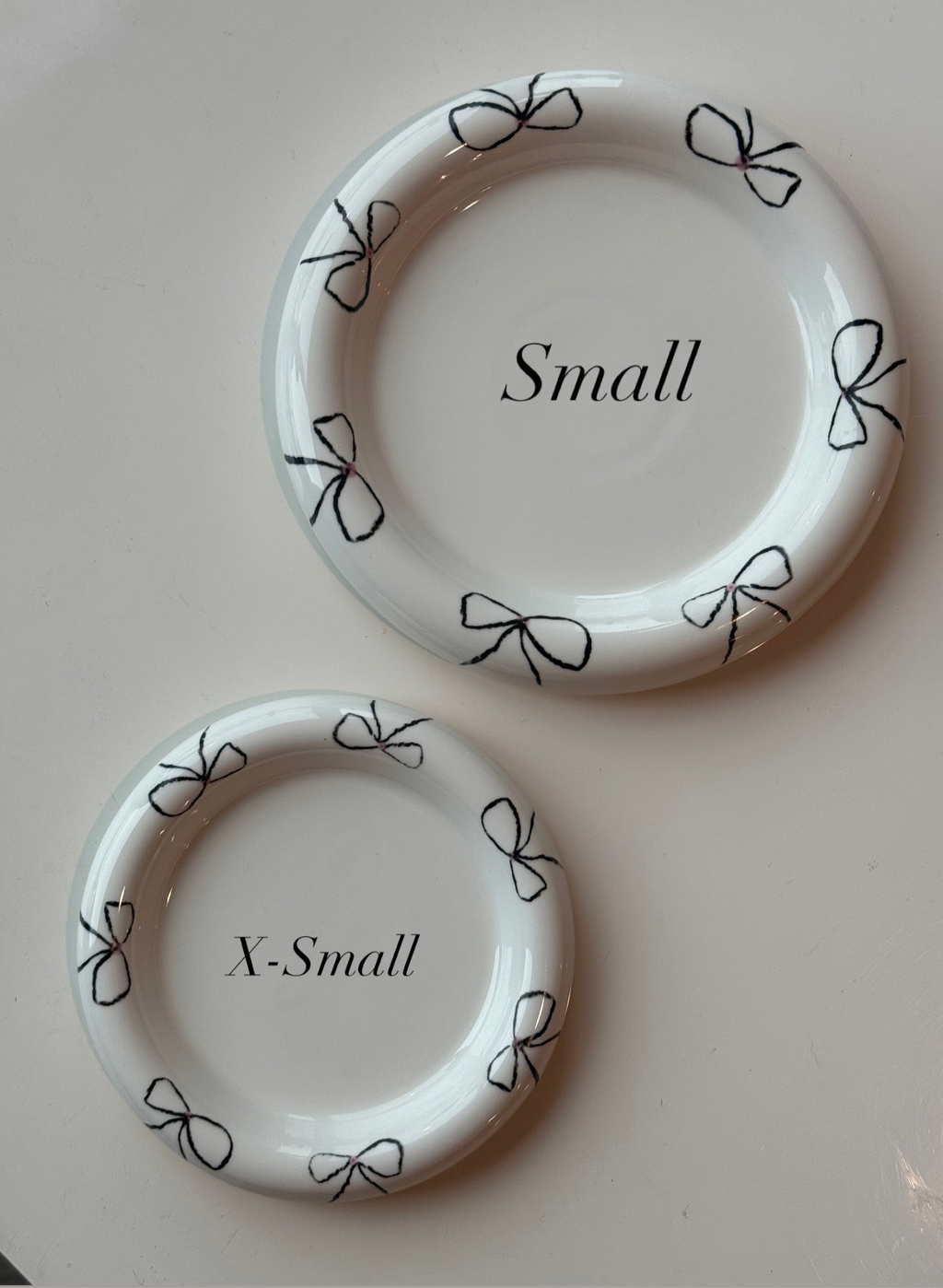 Four small plate set