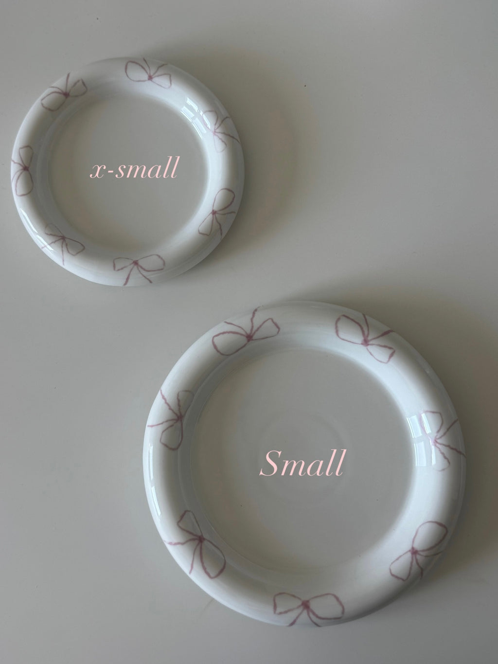 Pink Small+ X-Small Plate Set