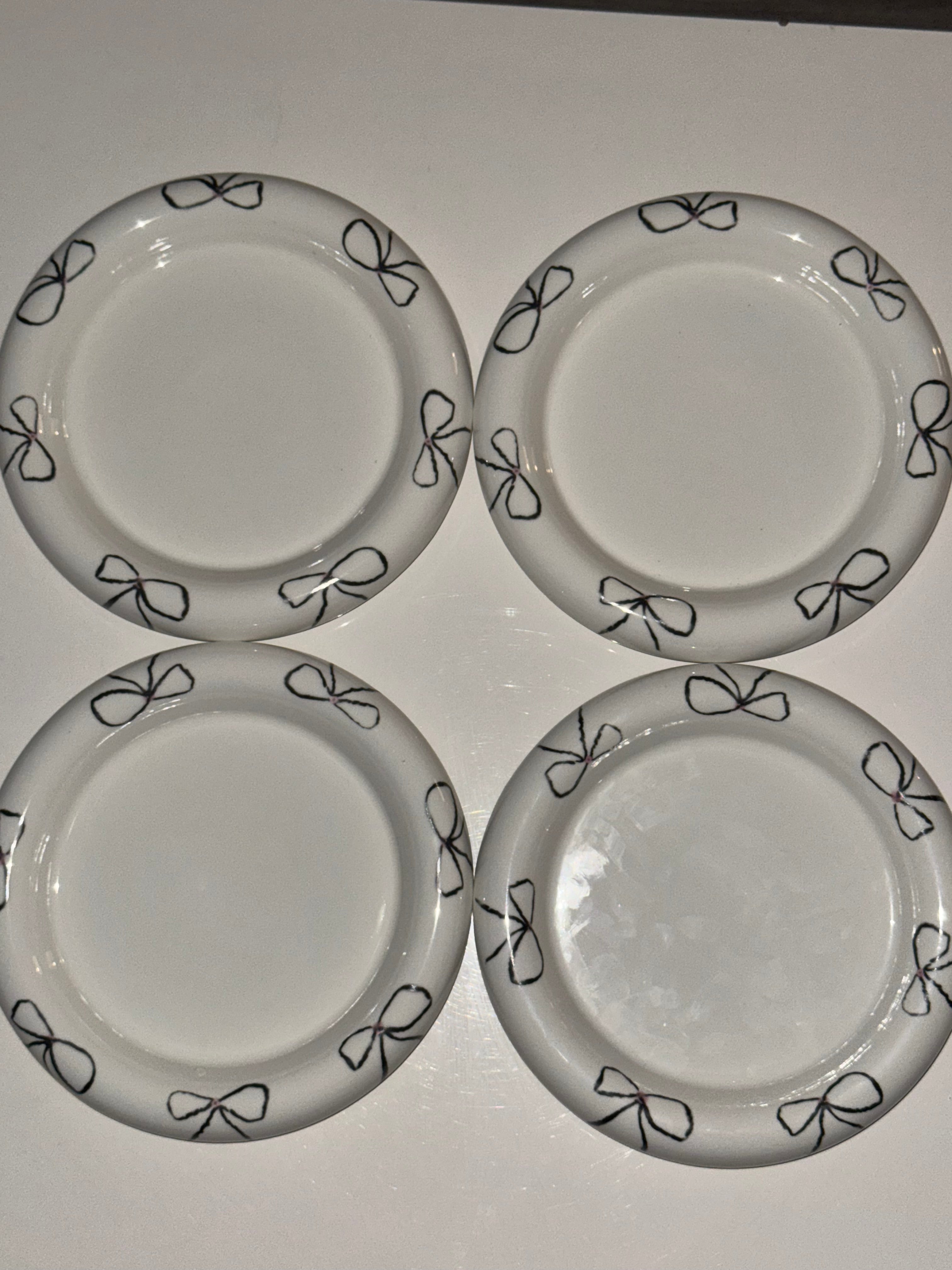 Four small plate set