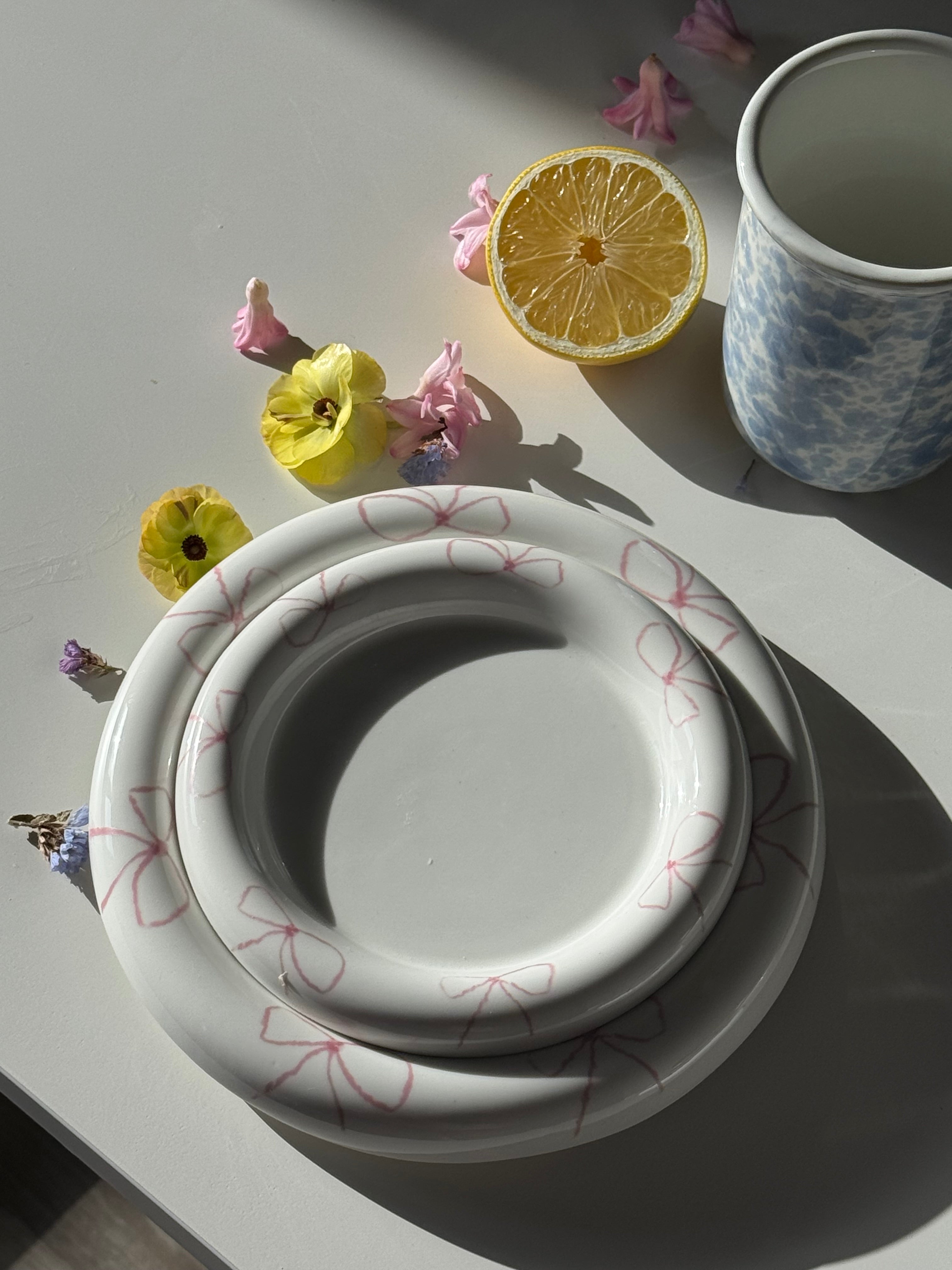 Pink Small+ X-Small Plate Set