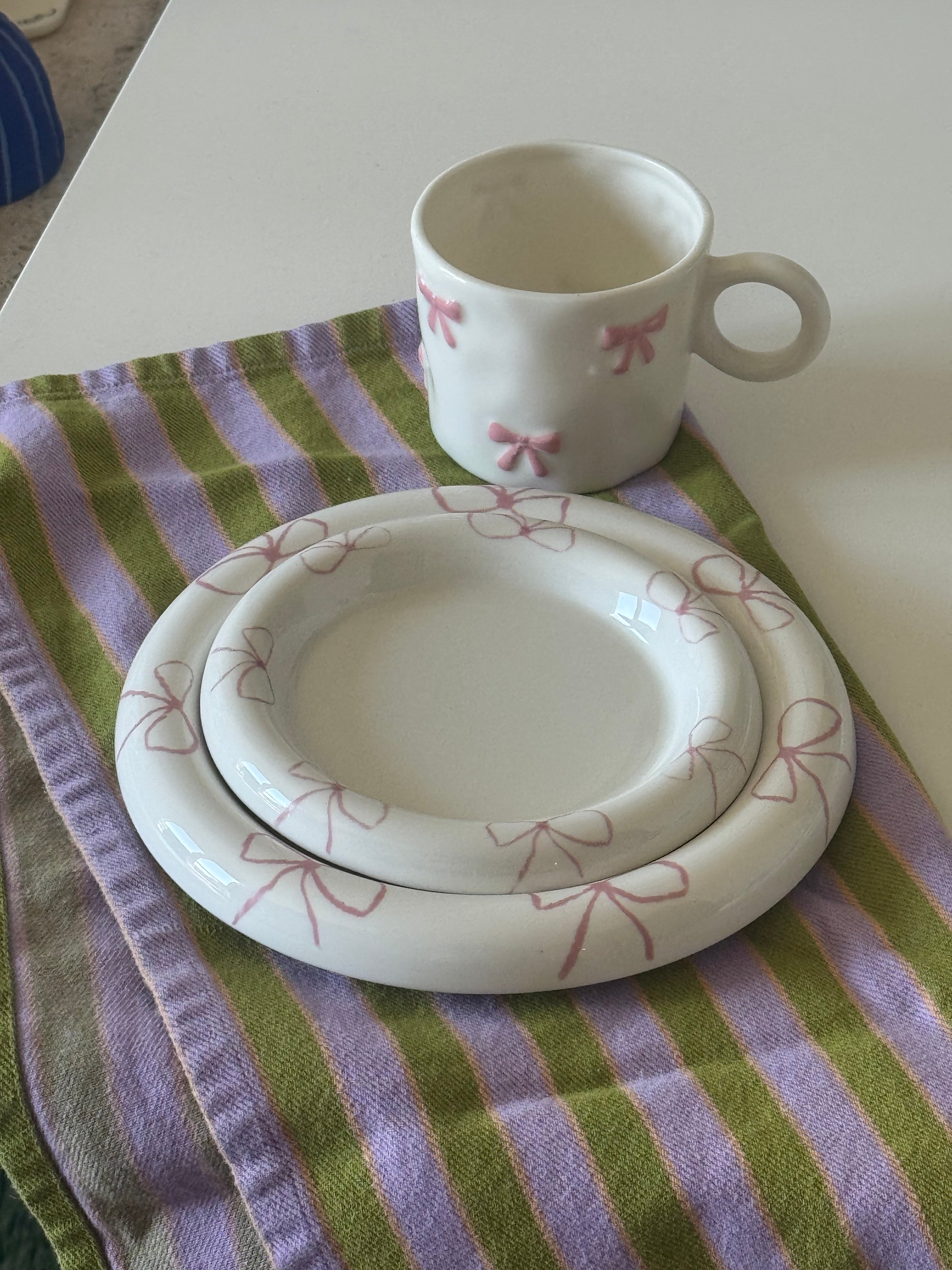 Pink Two Small+ Two X-Small Plate Set