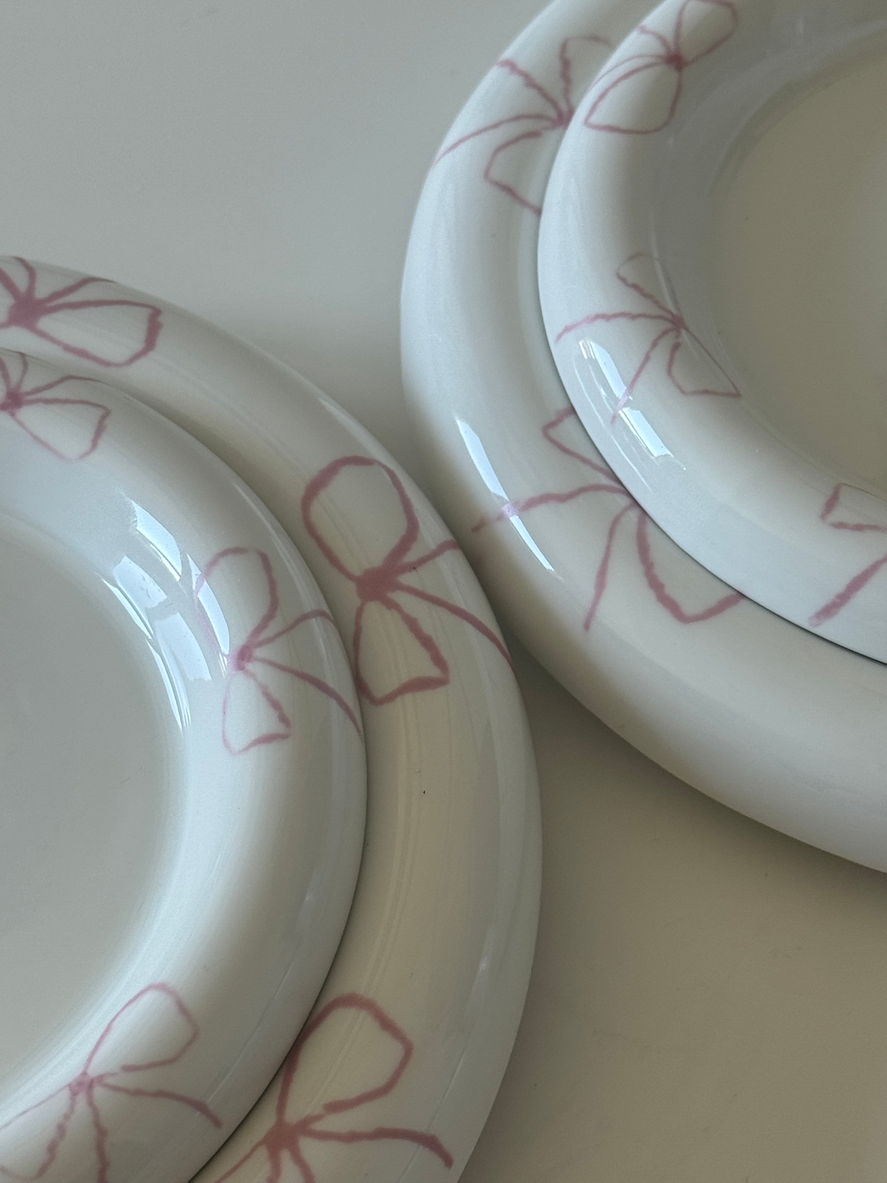 Pink Two Small+ Two X-Small Plate Set
