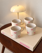 Pink Bow Mug – Marie (Set of 4)