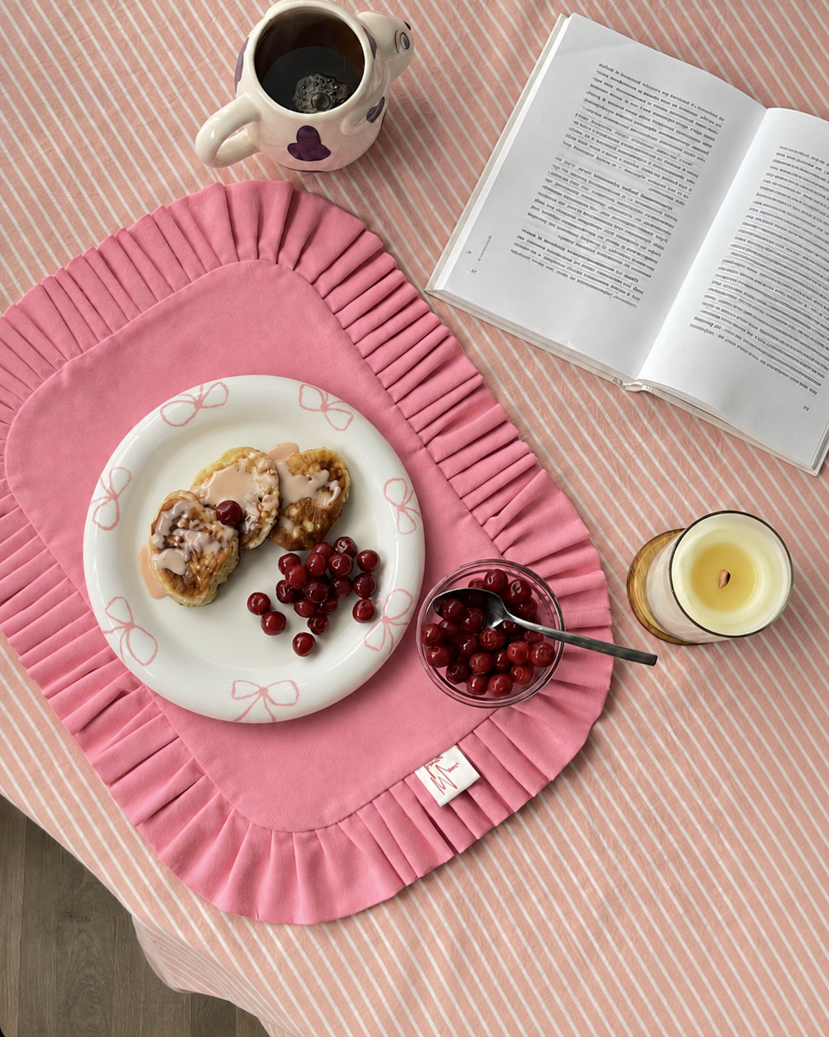Pink Two Small+ Two X-Small Plate Set (4 Plates)