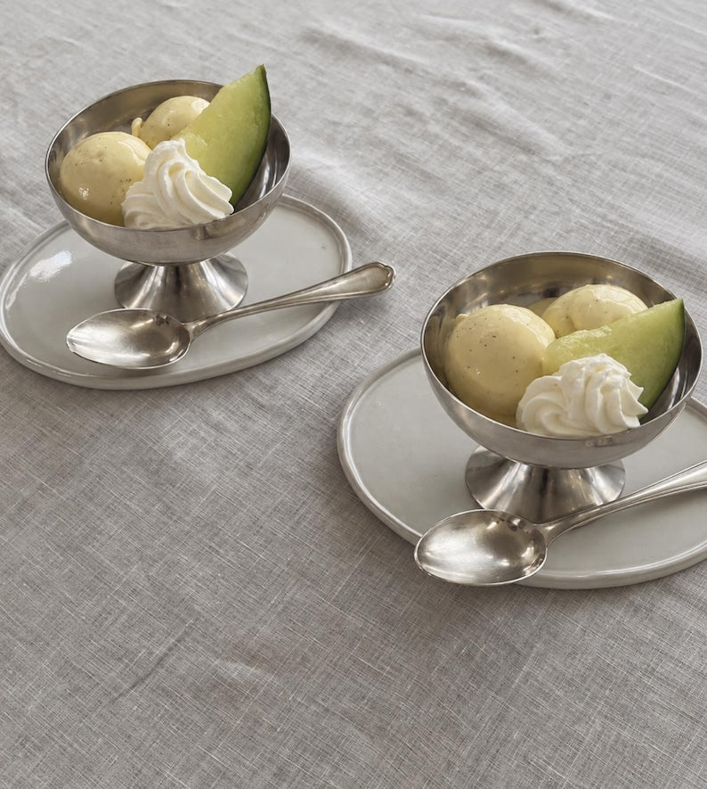 Stainless Steel Ice Cream Cups, Set of 2