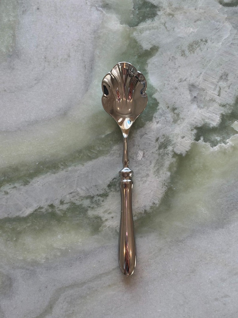 Silver Shell Spoons, Set of 2