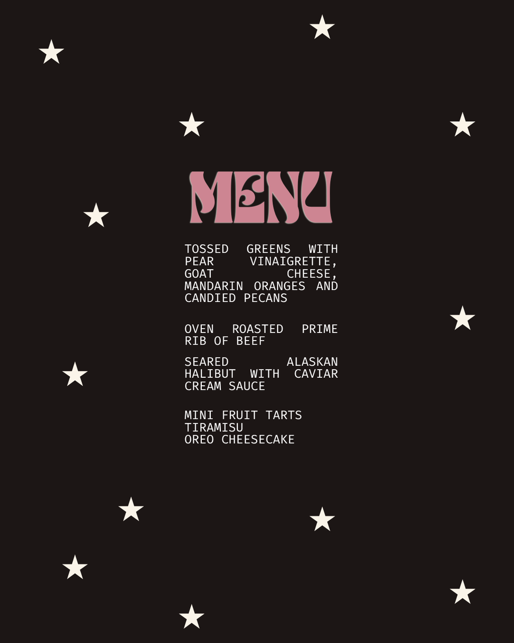 Menu card template design 5