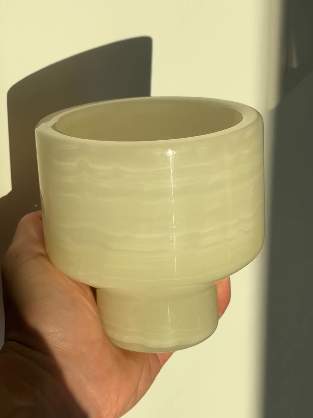 To Saturn (White Onyx Marble)